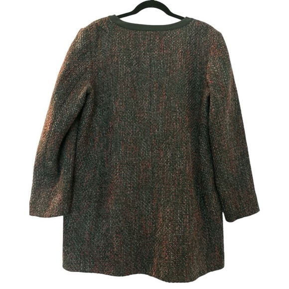 PENDELTON tweed coat jacket, size 16, black trim, 3 button closure, mainly black - Picture 7 of 10